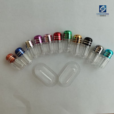 كبسولة واحدة من البلاستيك حبوب منع الحمل قوارير 2g شكل أسطواني