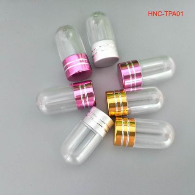 15mm PS زجاجة بلاستيكية واضحة حبوب منع الحمل حاوية كبسولة واحدة