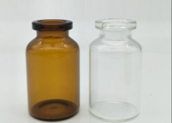 زجاجات حبوب منع الحمل الزجاجية الشفافة 10 مل FDA مع سدادات مطاطية محكمة الإغلاق
