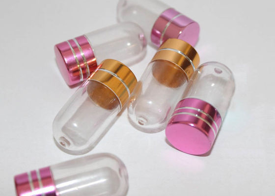15mm PS زجاجة بلاستيكية واضحة حبوب منع الحمل حاوية كبسولة واحدة